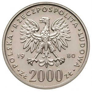 2 000 złotych 1980, Warszawa, Bolesław I Chrobry, próba...