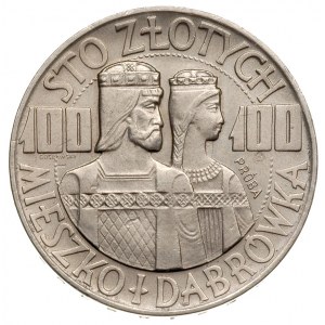 100 złotych 1966, Warszawa, Mieszko i Dąbrówka - półpos...