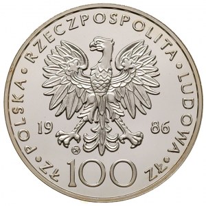 100 złotych 1986, Szwajcaria, Jan Paweł II, na rewersie...