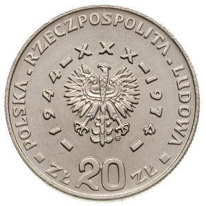 20 złotych 1974, Warszawa, XXX-Lat PRL, próba niklowa, ...