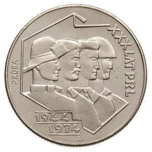 20 złotych 1974, Warszawa, XXX-Lat PRL, próba niklowa, ...