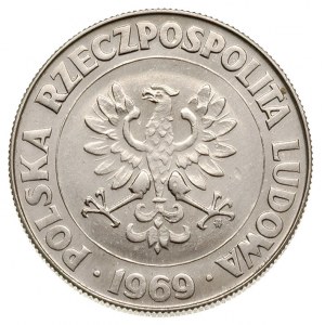 10 złotych 1969, Warszawa, 25 LECIE PRL, próba niklowa,...