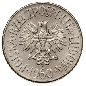 5 złotych 1960, Warszawa, statek \Waryński, próba niklo...