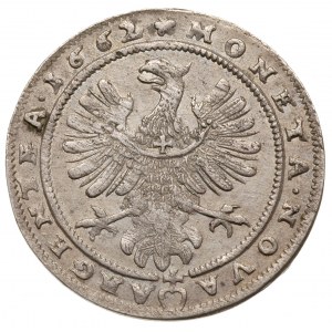 XV krajcarów, 1662, Brzeg, odmiana z wypukłą opaską na ...