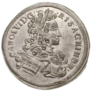 3 krajcary 1724, Wrocław, F.u.S. 874, bardzo ładne