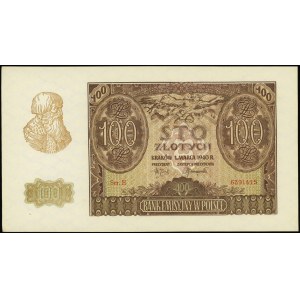 100 złotych 1.03.1940, seria E, numeracja 6391415, Miłc...