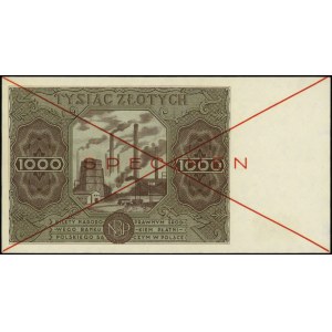 1.000 złotych 15.07.1948, seria A, numeracja 1234567, p...