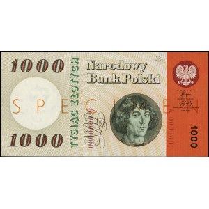 1.000 złotych 29.10.1965, seria A, numeracja 0000000, n...