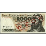 50 złotych, BW 0000000, wzór nr 1293, 100 złotych, EU 0...