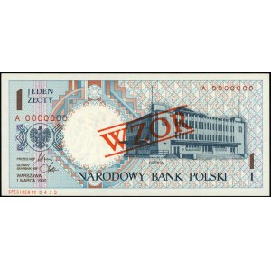 1, 2, 5, 10, 20, 50, 100, 200 i 500 złotych 1.03.1990, ...