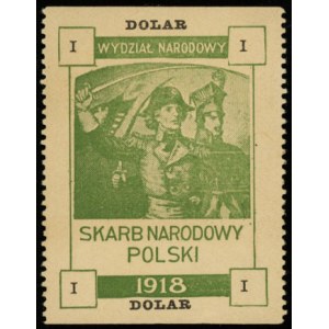 Skarb Narodowy Polski, 1 dolar wydany przez Wydział Nar...