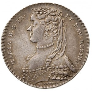Maria Leszczyńska królowa Francji -medal autorstwa Du V...