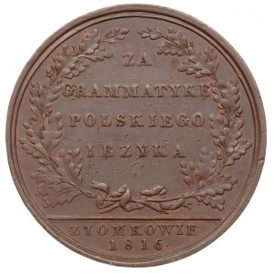 Onufry Kopczyński -medal 1816 sygnowany Bärend w Warsz....