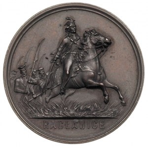 medal -100-lecie bitwy pod Racławicami, 1894, Aw: Przys...