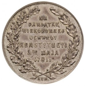 medal -125-lecie Konstytucji 3 Maja Warszawa 1916, Aw: ...