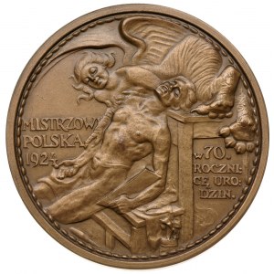 Jacek Malczewski -medal sygnowany J. RASZKA 1924, Aw: P...