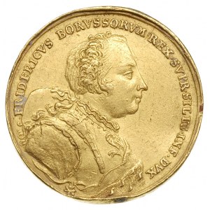 Fryderyk II Wielki -medal Hołd Śląska 1741 r., Aw: Popi...