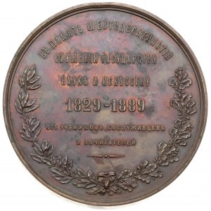 medal autorstwa L. Steinmann’a wybity w 1889 r. na 60 l...