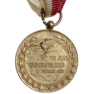 II Rzeczpospolita, medal z uszkiem na Zlot Sokolstwa Po...