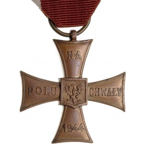 Polska powojenna, Krzyż Walecznych 1944, brąz 36 x 36 m...