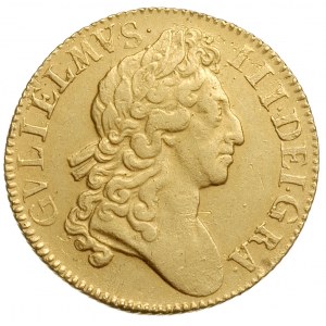 guinea 1701, drugi typ popiersia, złoto 8.30 g, S.3463,...