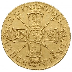guinea 1701, drugi typ popiersia, złoto 8.30 g, S.3463,...