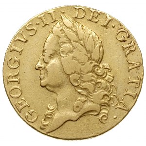 guinea 1752, typ ze starym popiersiem, złoto 8.31 g, S....