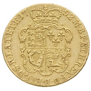 guinea 1752, typ ze starym popiersiem, złoto 8.31 g, S....