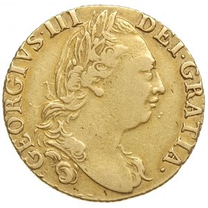 guinea 1786, czwarty typ popiersia, złoto 8.32 g, S.372...
