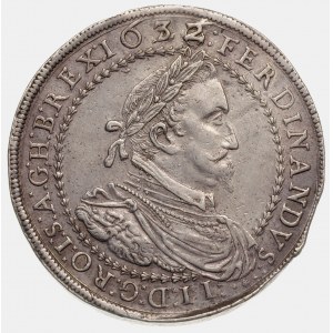 dwutalar 1632 (przebitka z 1626), Graz, srebro 56.94 g,...