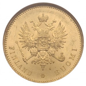 20 marek 1879 / S, Fr. 1, moneta w pudełku NGC z certyf...