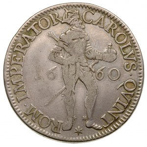 talar (patagon) 1660, Besançon, srebro 27.55 g, Dav. 50...
