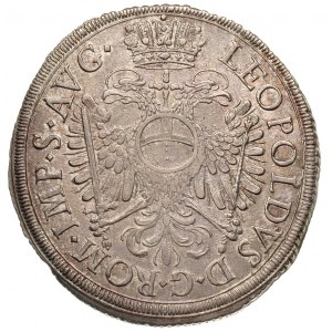 talar 1694, z tytulaturą Leopolda I, srebro 28.95 g, Da...