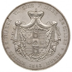 dwutalar = 3 1/2 guldena 1843 / A, Berlin, J. 8, AKS 5,...