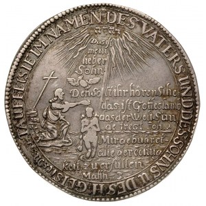 tauftaler (talar chrzcielny) 1670, Gotha, srebro 28.77 ...