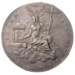 scudo 1826 R, Rzym, srebro 26.30 g, Dav. 186, Pagani 13...