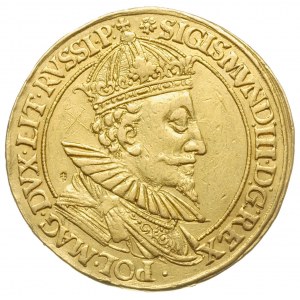 medal 10 dukatowy bez daty (1592), Gdańsk, Aw: Ukoronow...
