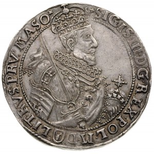 talar 1630, Bydgoszcz, Aw: Szerokie popiersie króla w p...