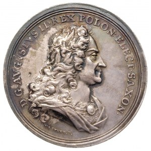 medal pośmiertny 1733, Aw: Popiersie w prawo, w otoku n...