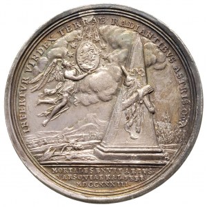 medal pośmiertny 1733, Aw: Popiersie w prawo, w otoku n...