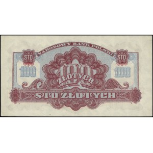 100 złotych 1944, w klauzuli \obowiązkowym, seria AH
