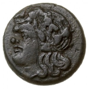 AE-19, IV-III w. pne, Aw: Głowa Satyra w lewo, Rw: Głow...