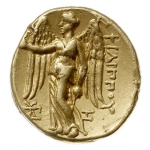 stater ok. 323-316 pne, Arados, Aw: Głowa Ateny w hełmi...