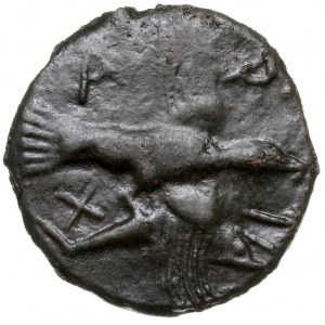 AE-69, V w. pne, Aw: Głowa Gorgony na wprost, Rw: Ptak ...