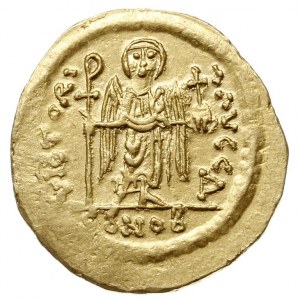 solidus 584-602, Konstantynopol, Aw: Popiersie na wpros...