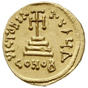 solidus 651-654, Konstantynopol, Aw: Popiersie na wpros...