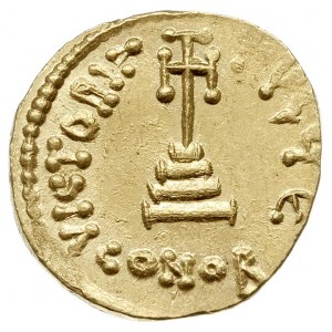 solidus 654-659, Konstantynopol, Aw: Popiersia cesarzy ...
