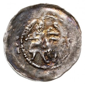 denar 1178/9-ok.1185/90, mennica Racibórz, Aw: Rycerz n...