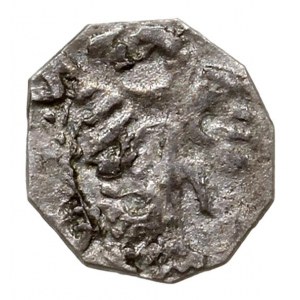 denar z lat 1364-1378, Gniewkowo, Aw: Herb Kujaw - pół ...