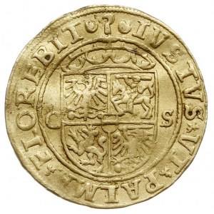 dukat 1534, Kraków, Aw: Popiersie króla w prawo i napis...